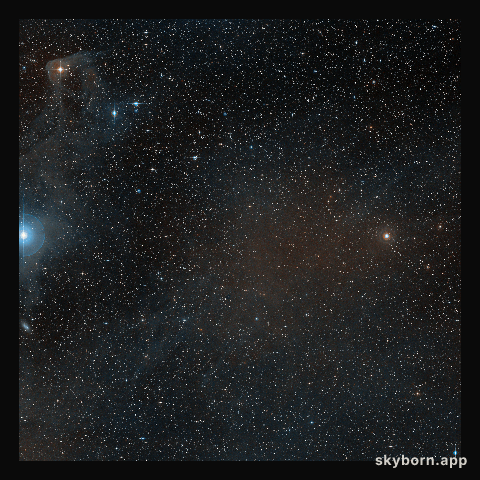 A wide-field view of the sky around the young star T Cha