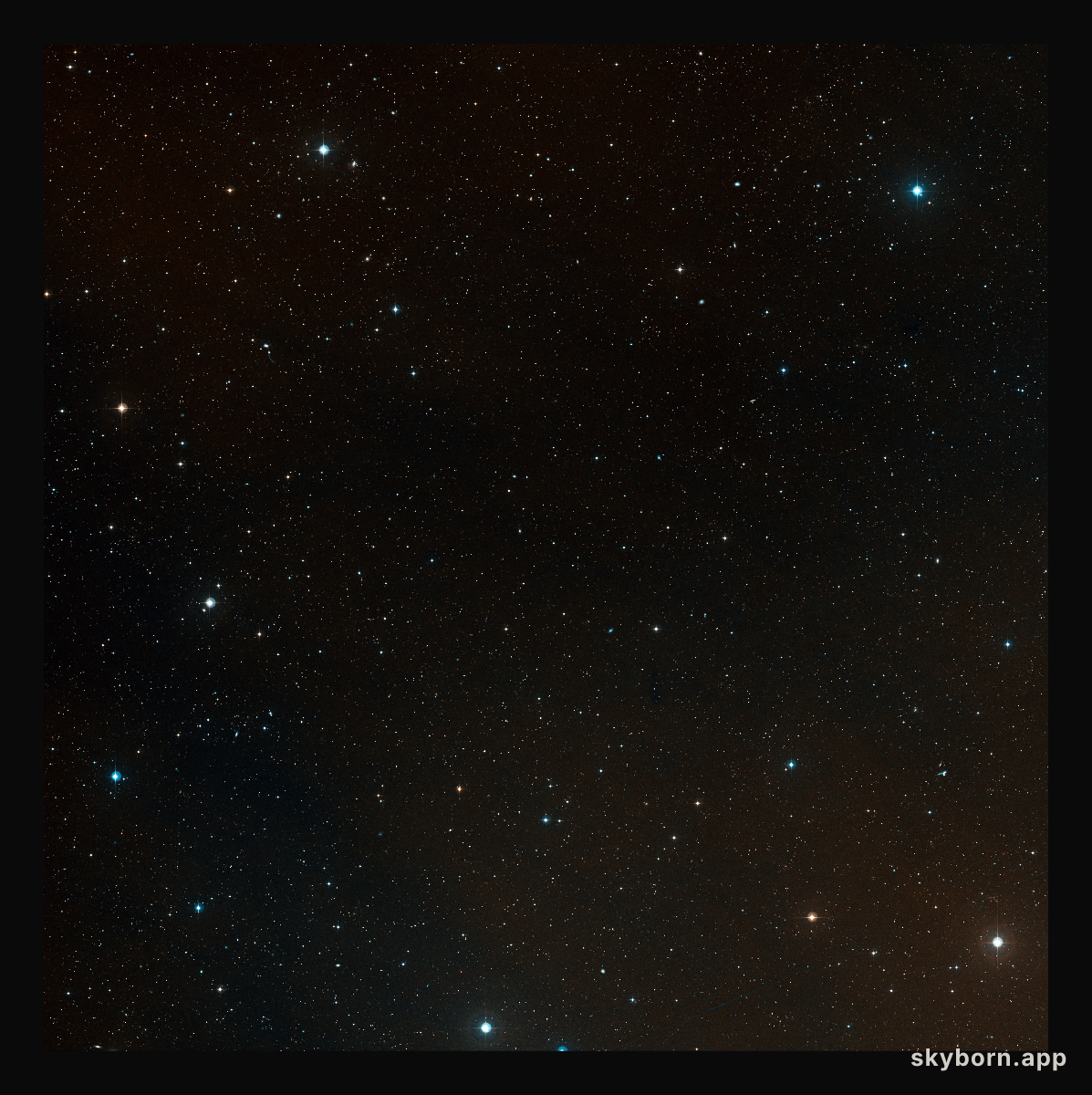 Wide-field view of the sky around the remote cluster CL J1449+0856