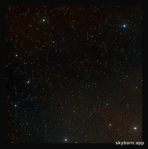 Wide-field view of the sky around the remote cluster CL J1449+0856