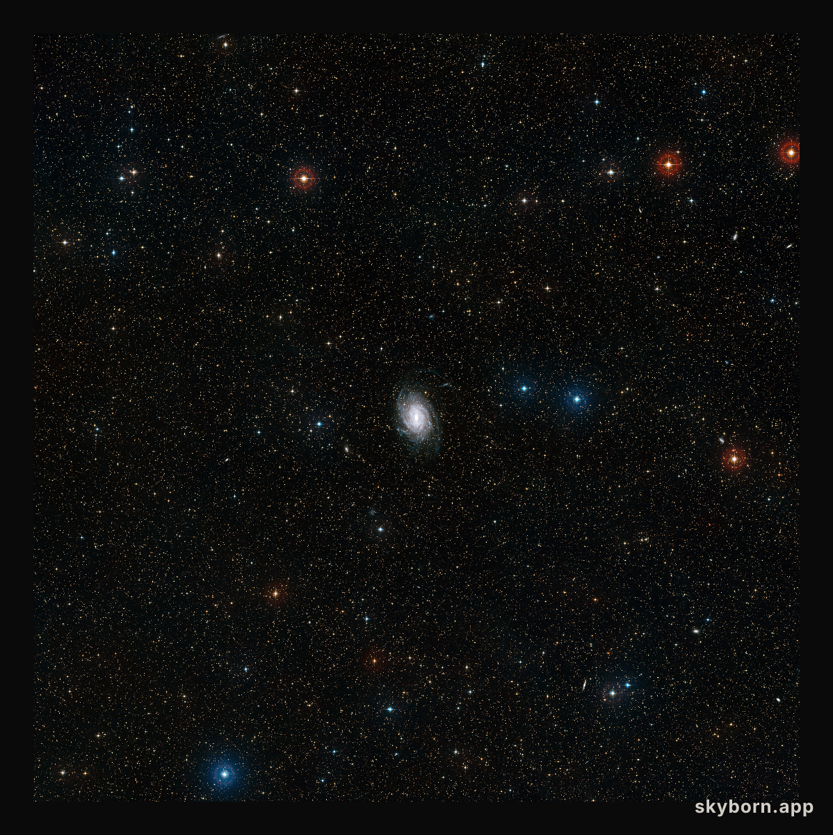 Wide-field view of the sky around NGC 6744