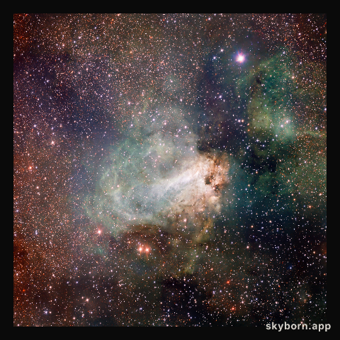 VST image of the star-forming region Messier 17