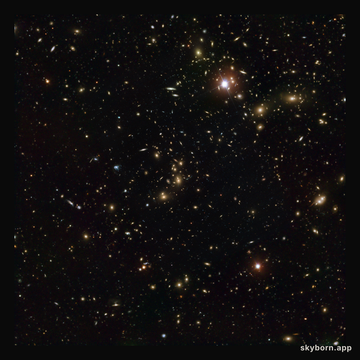 Pandora’s Cluster (combined Hubble and VLT view)