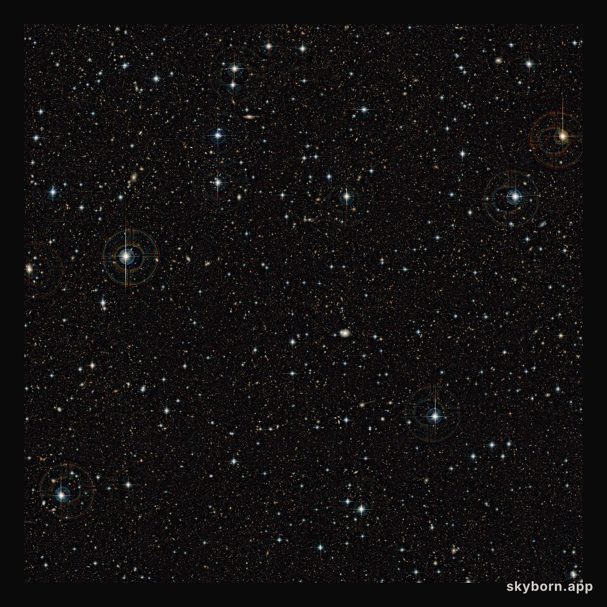 The COSMOS field (unannotated)