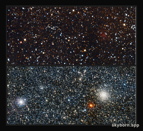 Visible/infrared comparison views of the newly discovered globular cluster VVV CL001