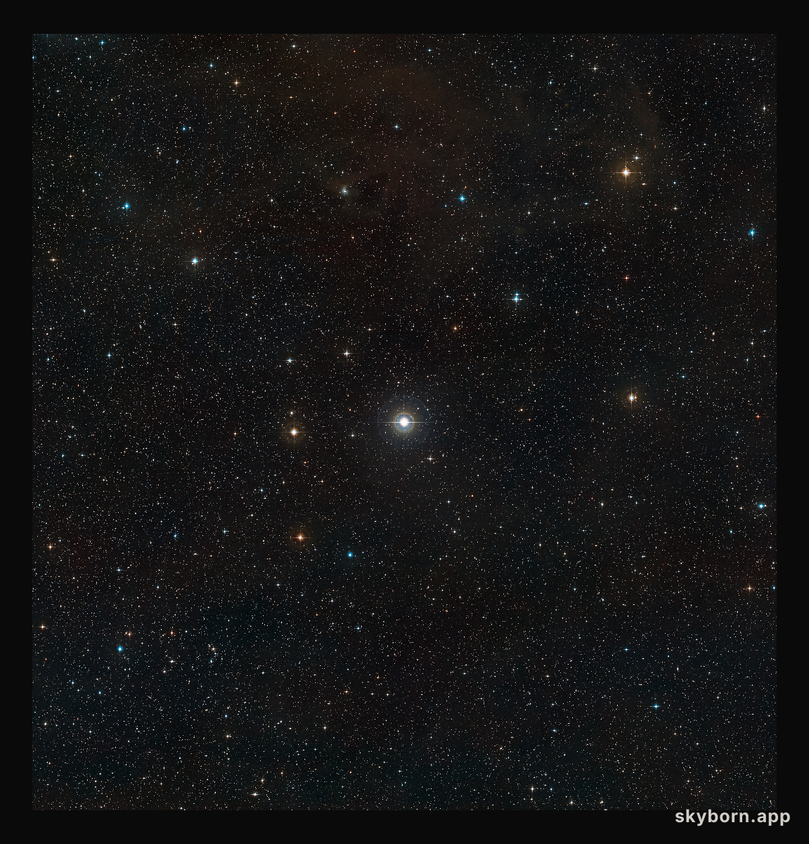 Wide field view of the unusual double star SS Leporis