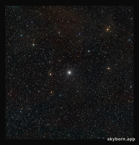 Wide field view of the unusual double star SS Leporis