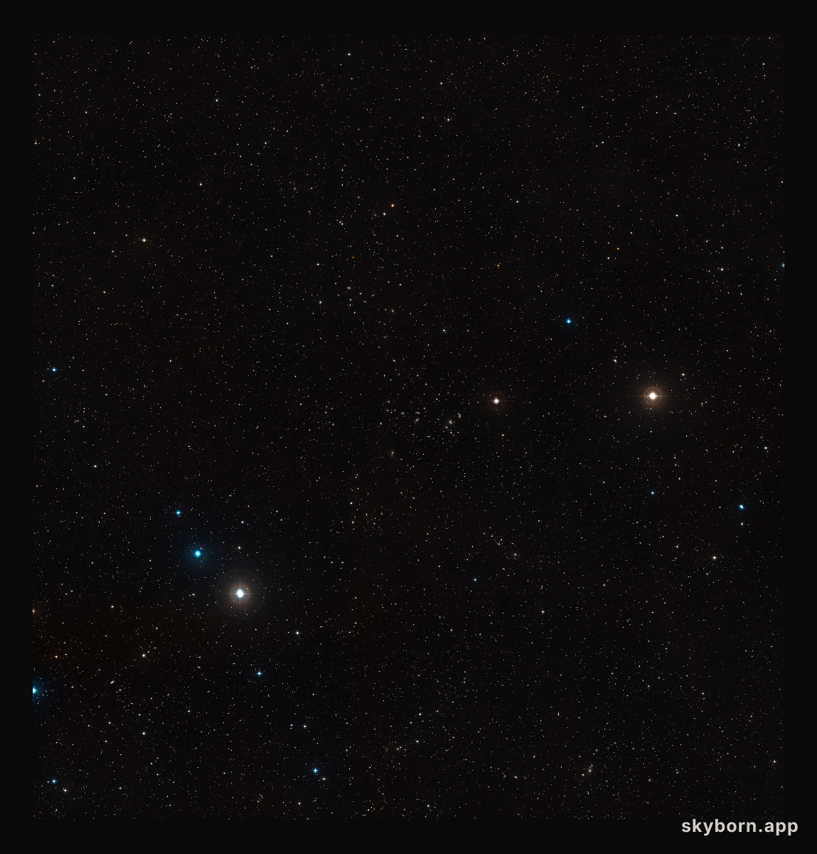 Wide-field view of the Hercules galaxy cluster
