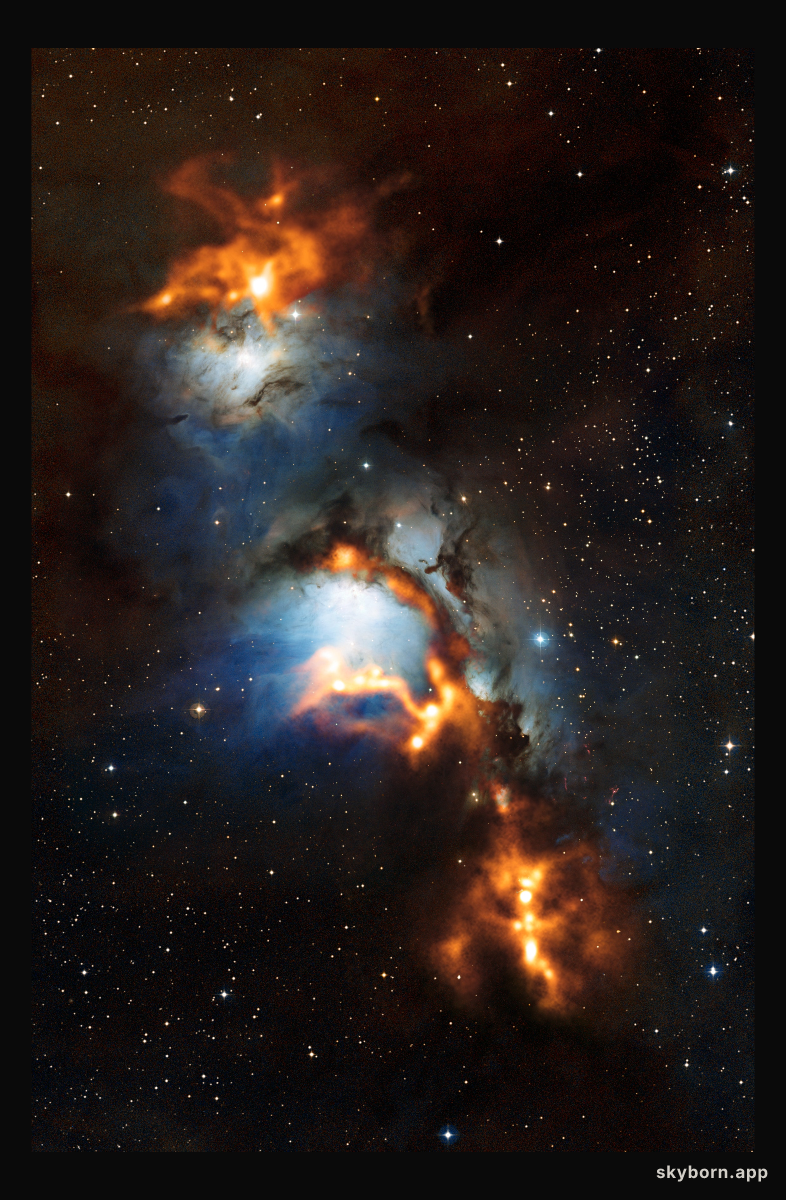 Cosmic dust clouds in Messier 78
