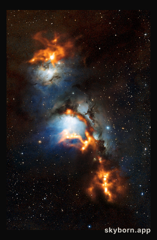 Cosmic dust clouds in Messier 78