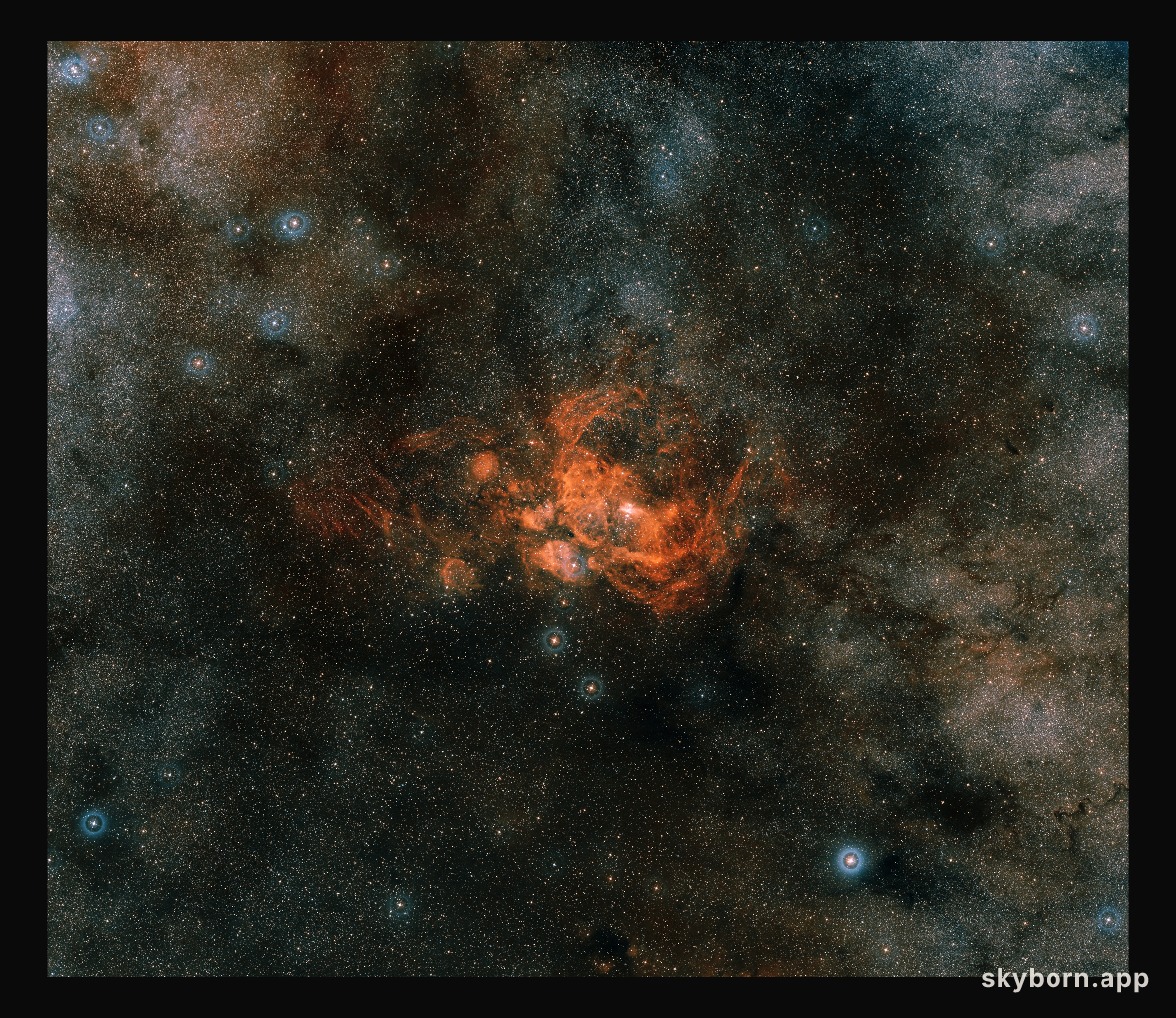 Wide-field view of the area of NGC 6357