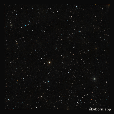 Wide-field view of the sky around the quasar HE0109-3518