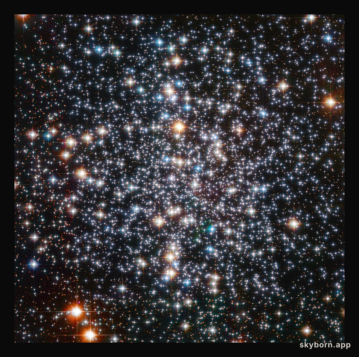 NASA/ESA Hubble Space Telescope image of the centre of Messier 4