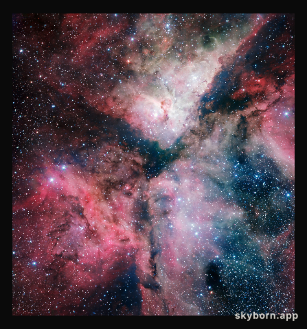 The Carina Nebula imaged by the VLT Survey Telescope