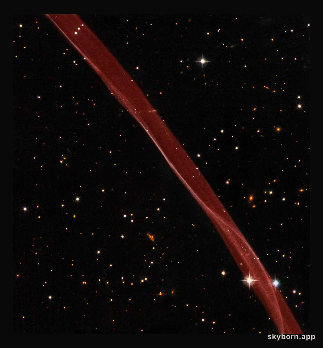 Part of the supernova remnant SN 1006 seen with the NASA/ESA Hubble Space Telescope
