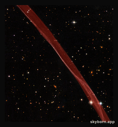Part of the supernova remnant SN 1006 seen with the NASA/ESA Hubble Space Telescope