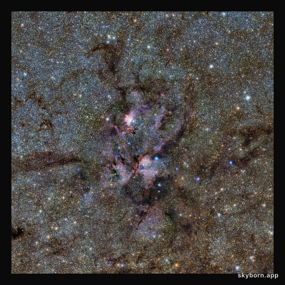 The Lobster Nebula seen with ESO’s VISTA telescope