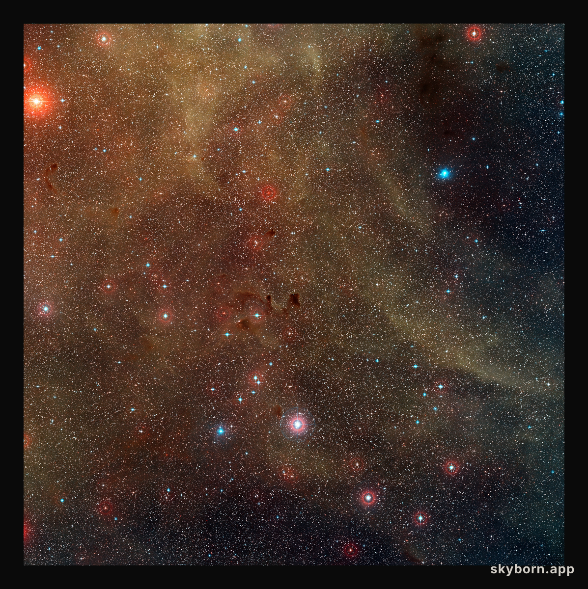Wide-field view of the open star cluster NGC 2547