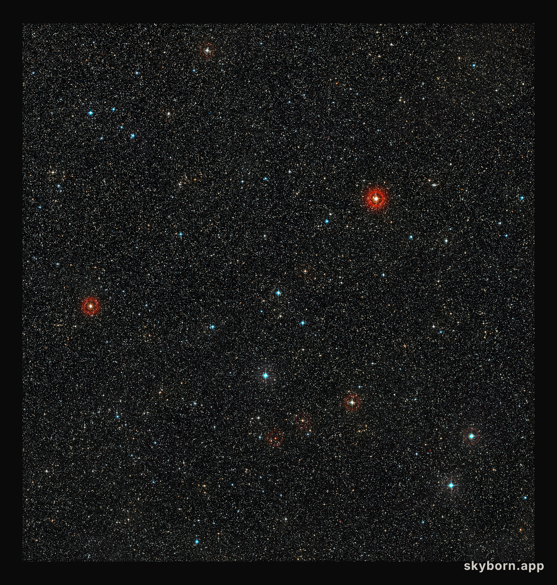 View of the sky around young star HD 95086
