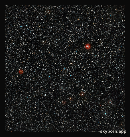 View of the sky around young star HD 95086