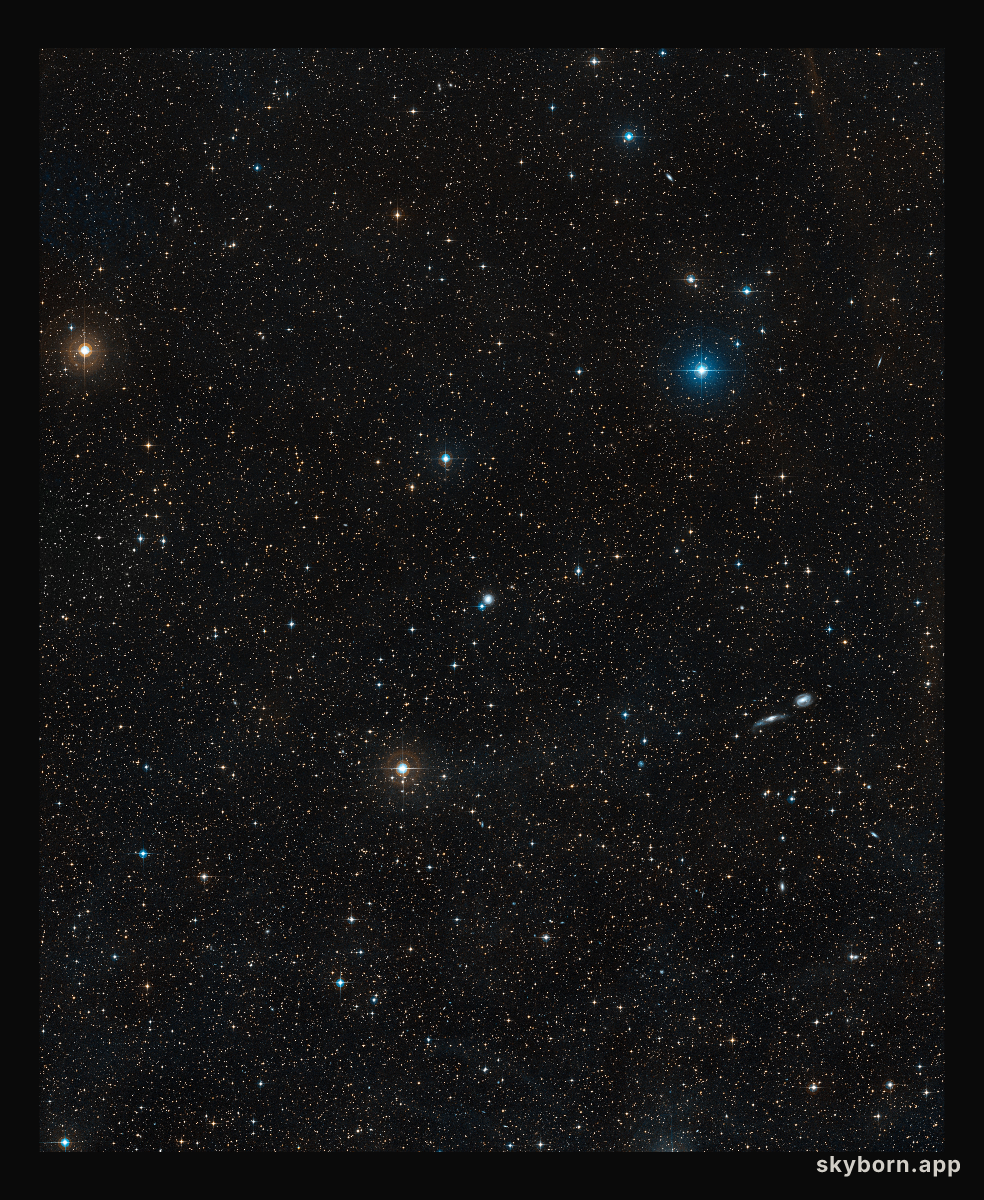 Wide-field view of the region around galaxy NGC 3783