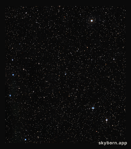 Wide-field view of the region around Sun-like star HIP 102152