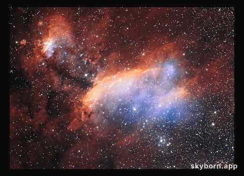 Detailed view of the Prawn Nebula from ESO's VST