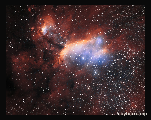The Prawn Nebula from ESO's VST (wide crop)