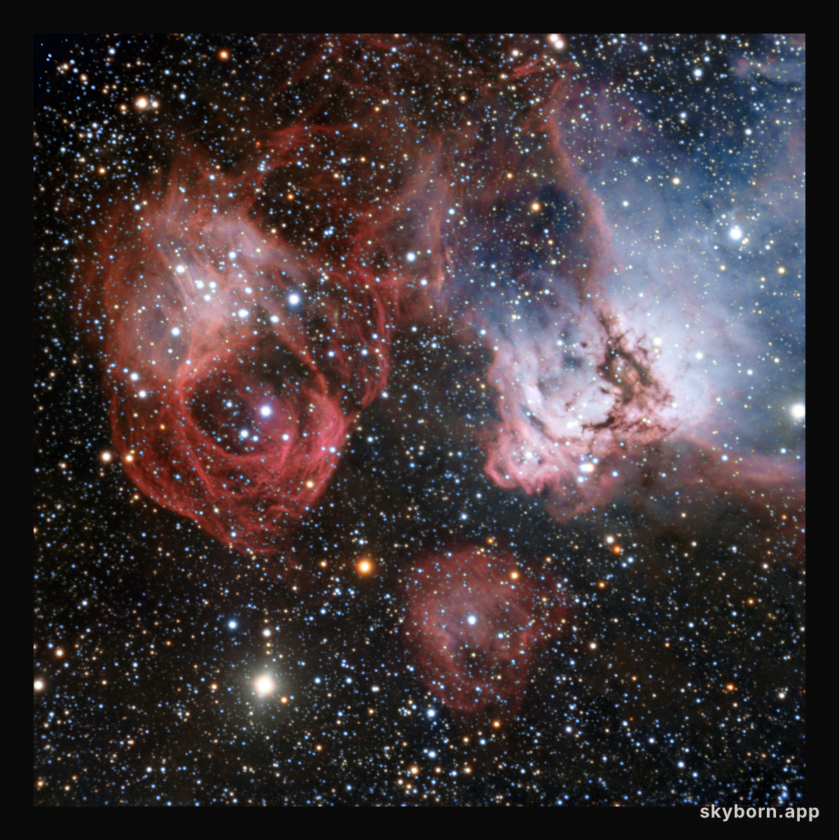 The star formation region NGC 2035 imaged by the ESO Very Large Telescope