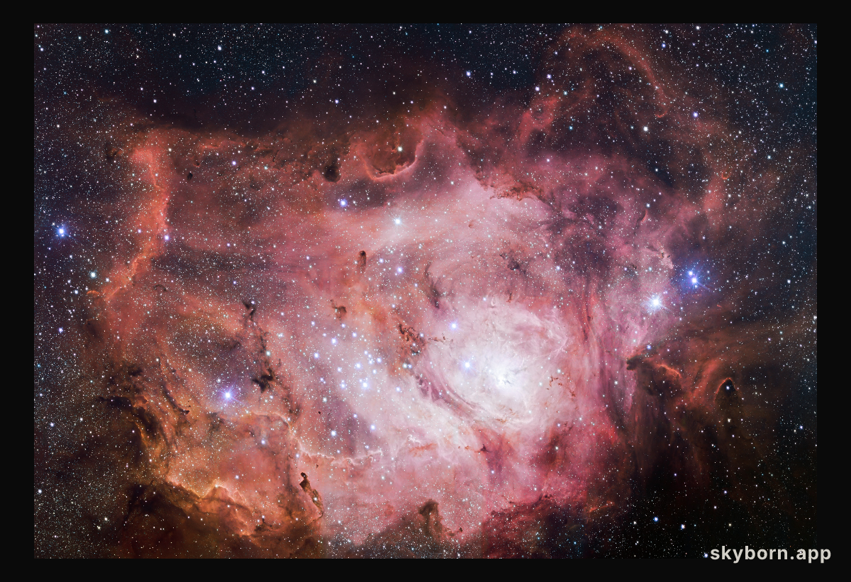 VST images the Lagoon Nebula