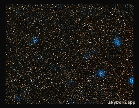 Wide-field view of the sky around the nearby brown dwarf pair Luhman 16AB