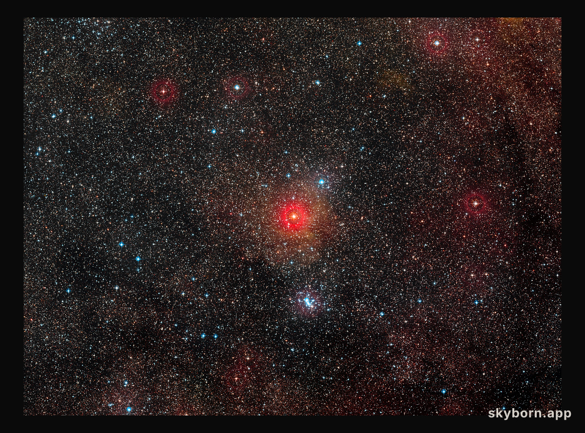 The field around yellow hypergiant star HR 5171