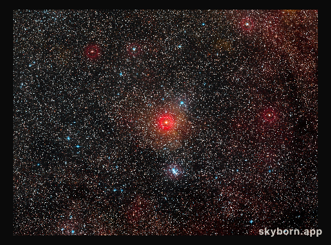 The field around yellow hypergiant star HR 5171