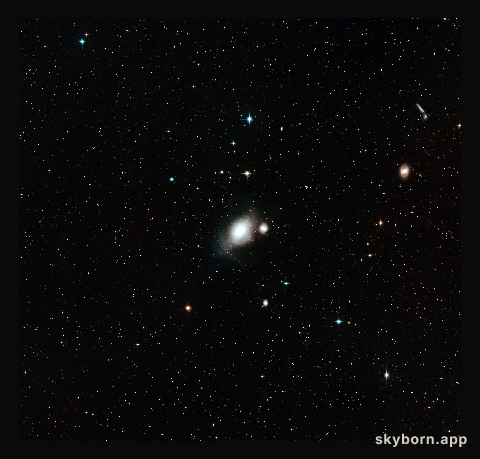 Wide-field view of the sky around the galaxies NGC 1316 and 1317