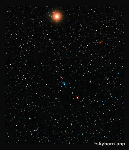 Wide-field view of the sky around Abell 33