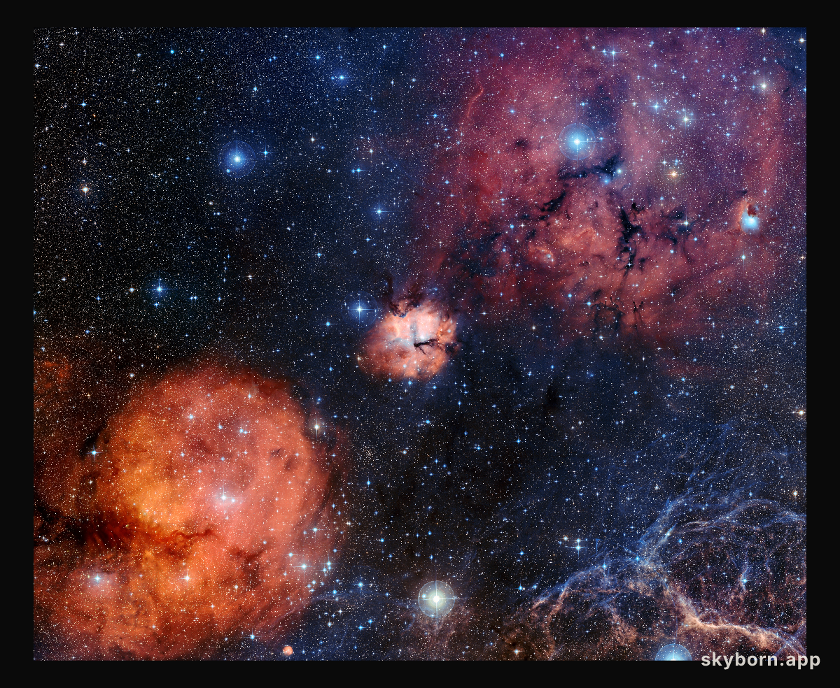 Wide-field view of the Gum 15 star formation region