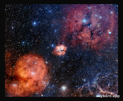 Wide-field view of the Gum 15 star formation region