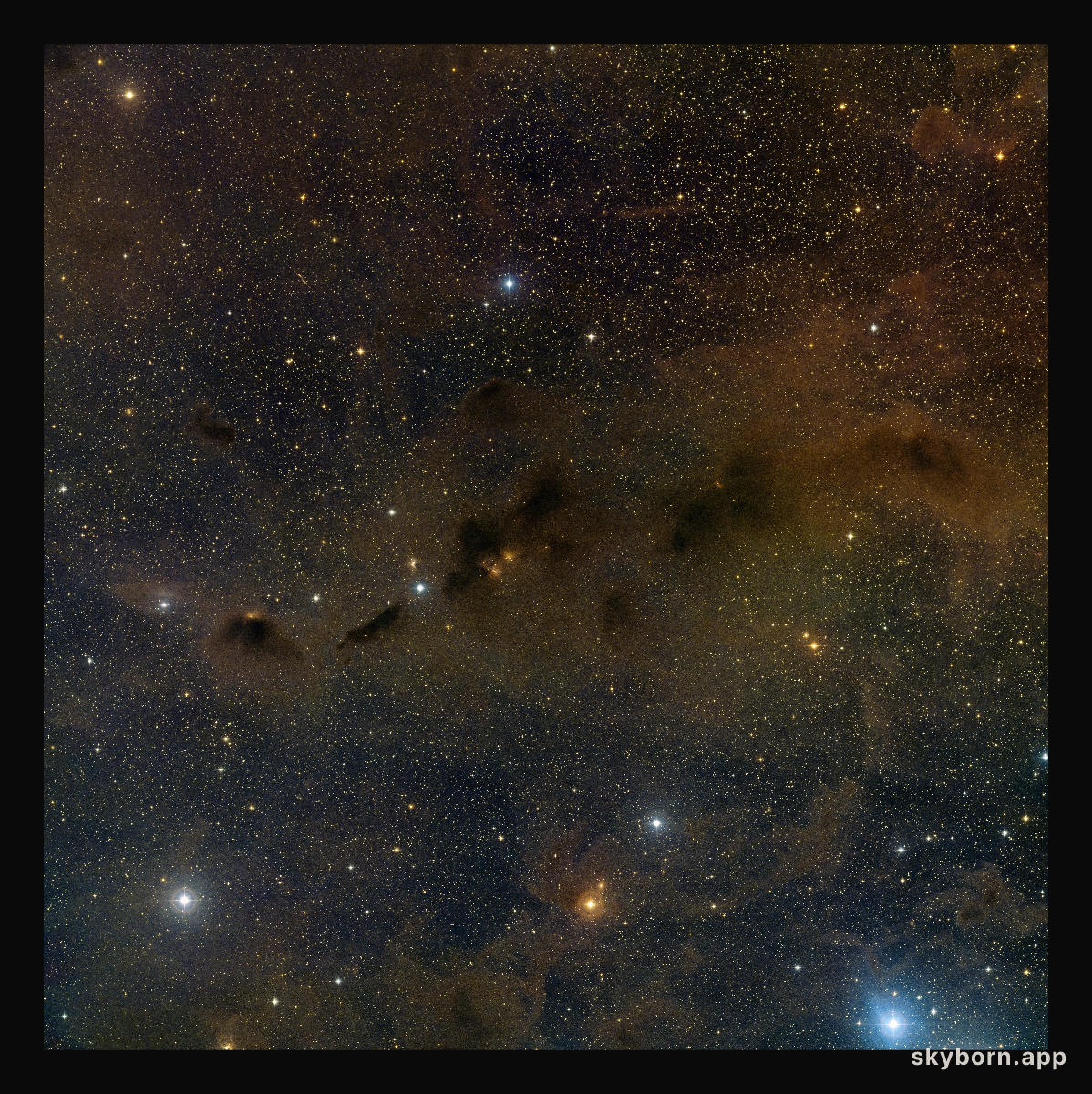 Wide-field view of part of the Taurus star formation region