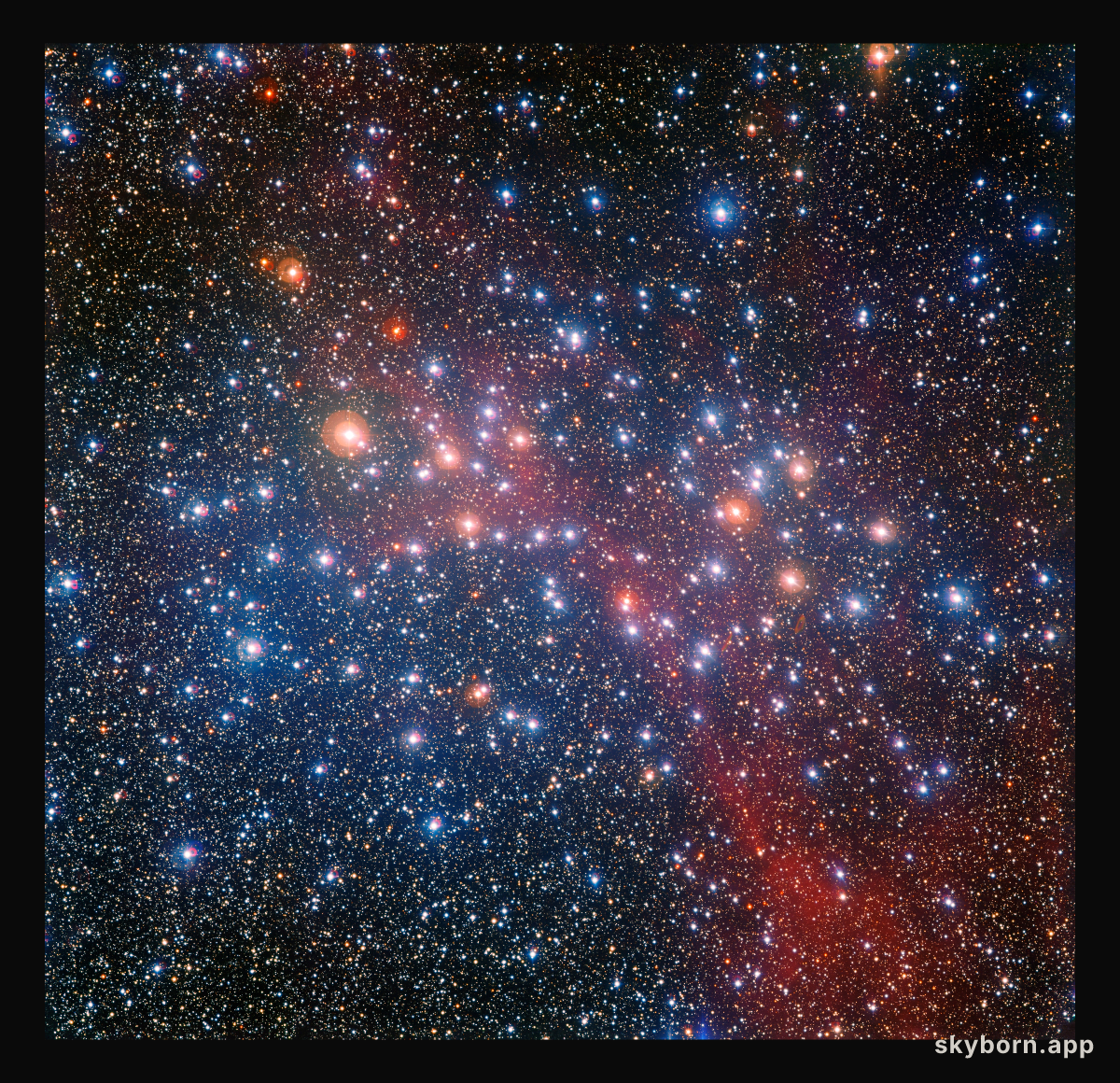 The colourful star cluster NGC 3532