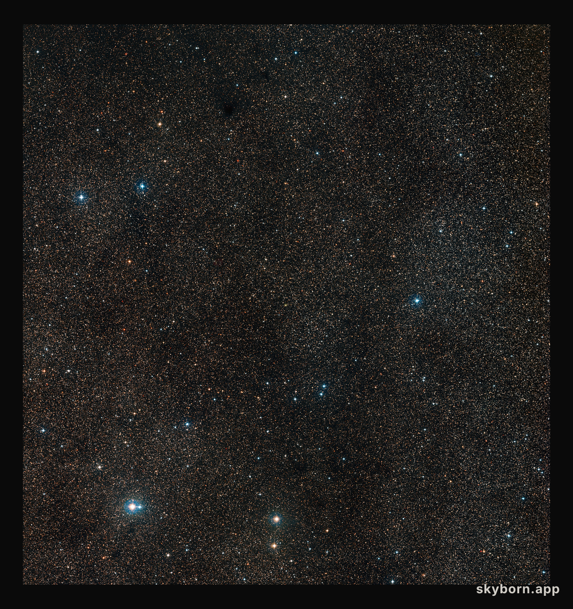 Wide-field view of the sky around the planetary nebula Henize 2-428