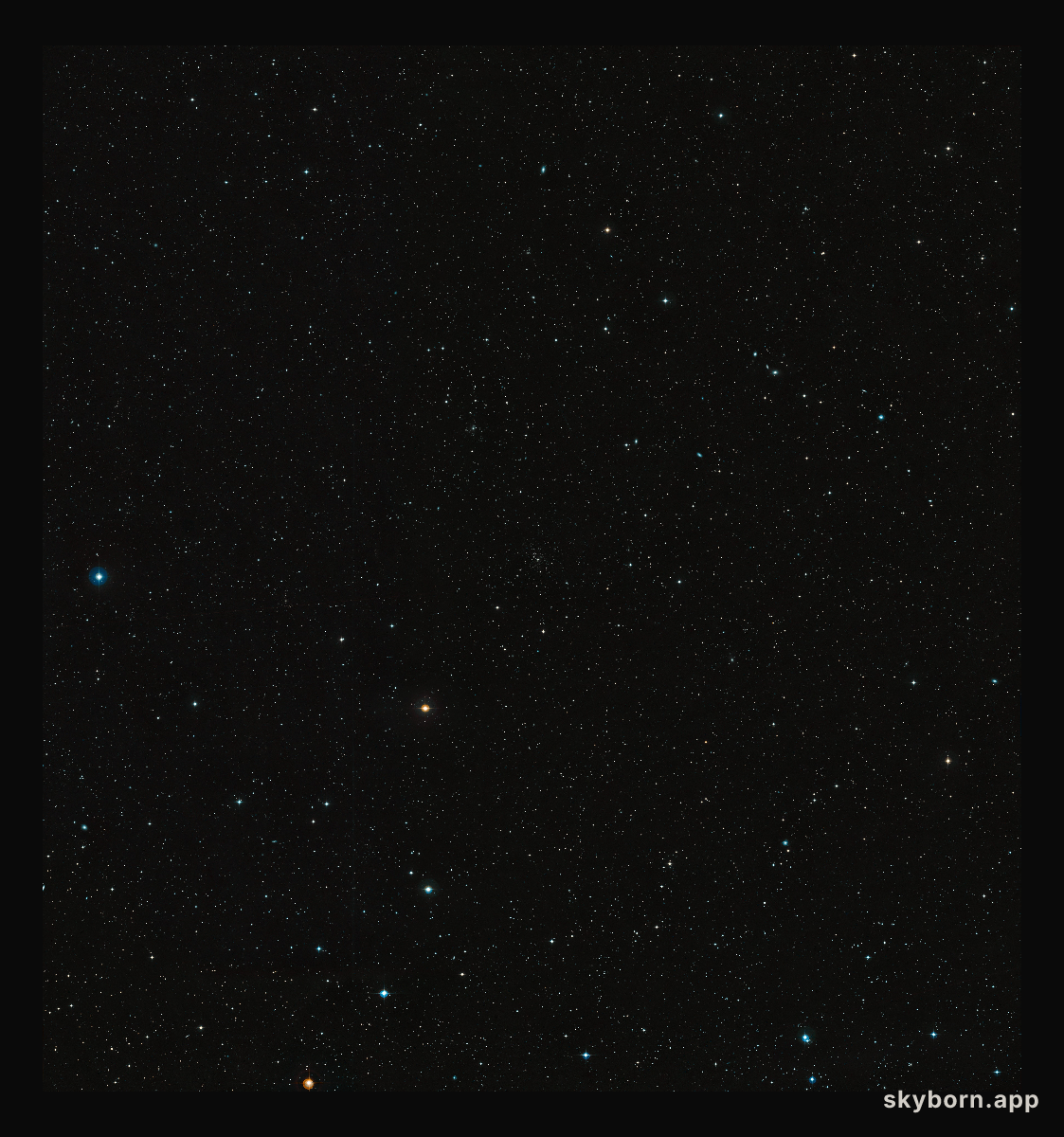Wide-field view of the sky around the rich galaxy cluster Abell 1689