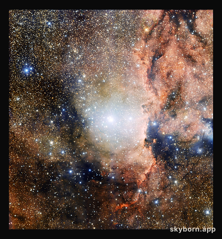 Star cluster NGC 6193 and nebula NGC 6188