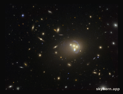 Hubble image of the galaxy cluster Abell 3827