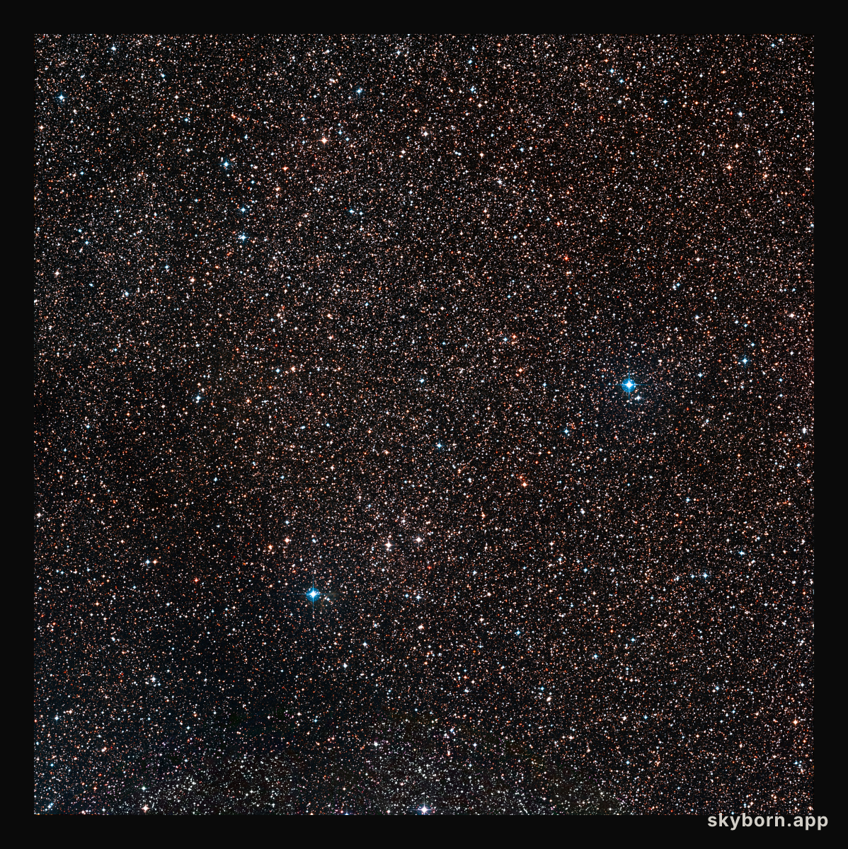 The sky around the location of Nova Centauri 2013