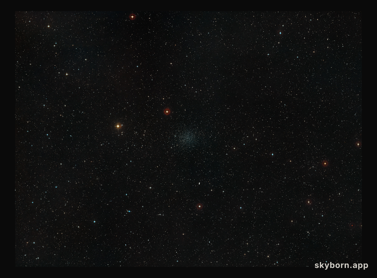 Wide-field image of the sky around the Sculptor dwarf galaxy