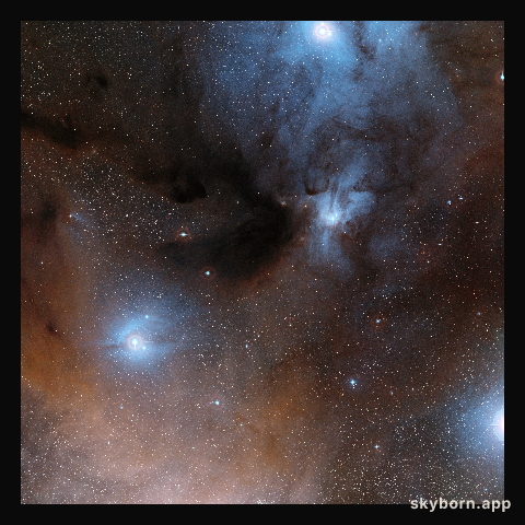 The Rho Ophiuchi star formation region in the constellation of Ophiuchus