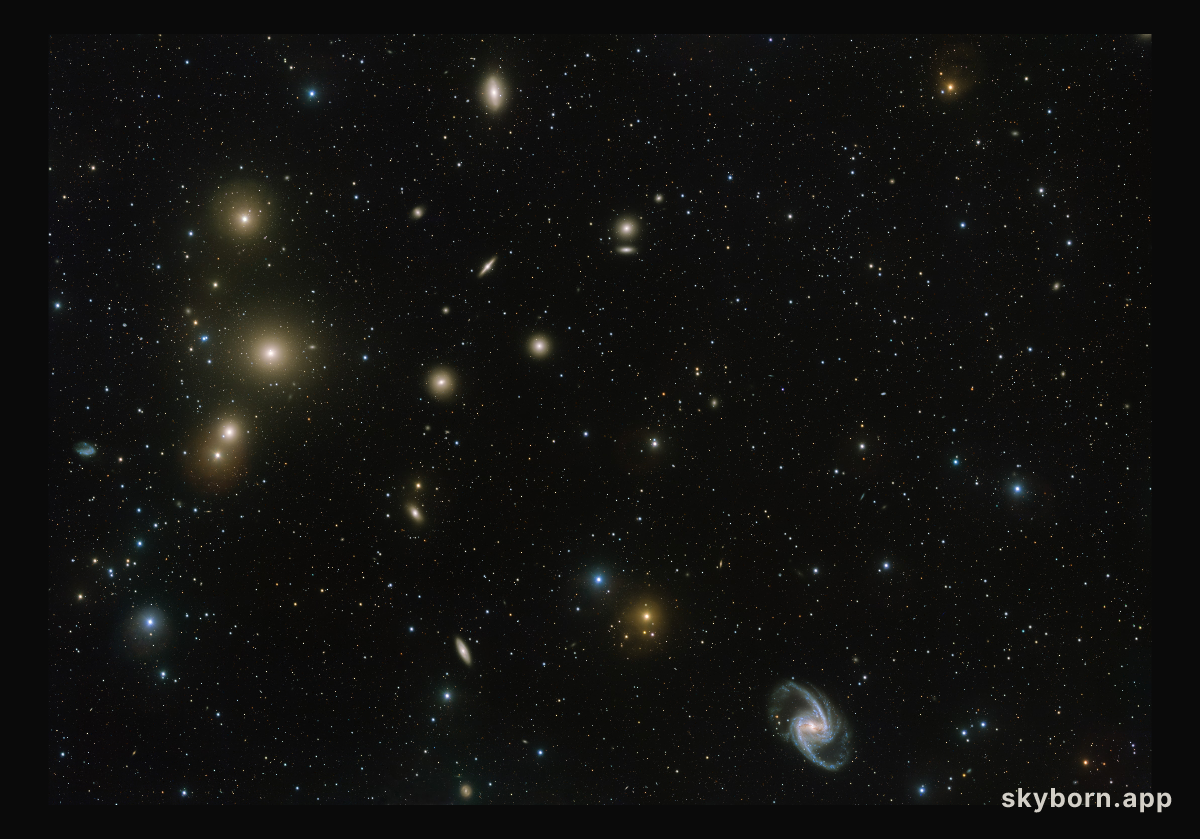 VST image of the Fornax galaxy cluster