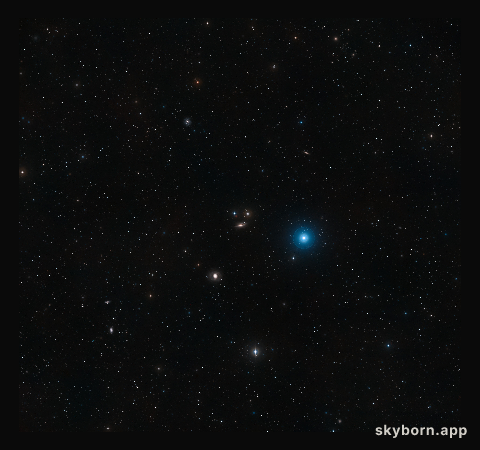 The surroundings of the edge-on galaxy NGC 1055