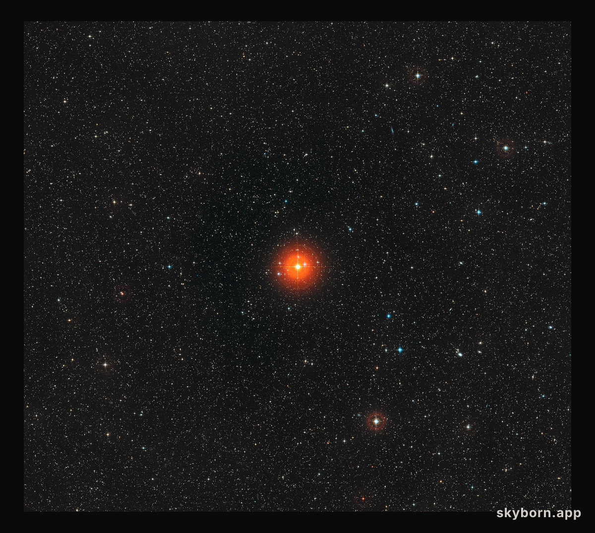Wide-field image of the sky around U Antliae