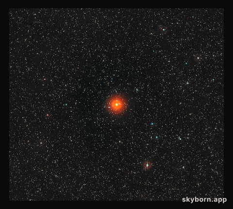 Wide-field image of the sky around U Antliae