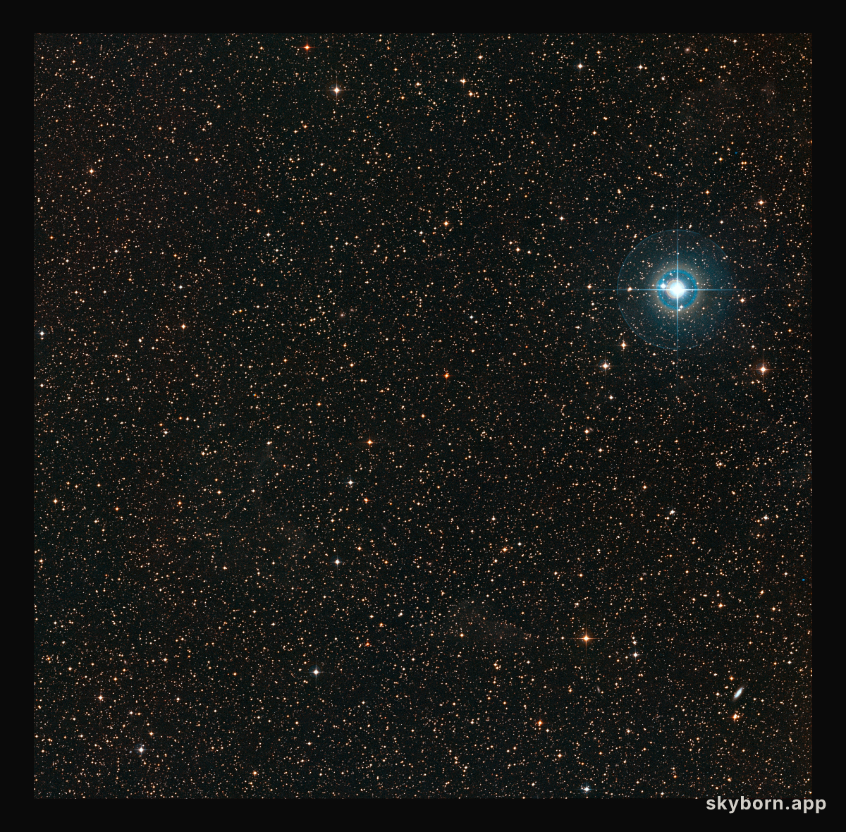 Widefield image of the sky around PDS 70